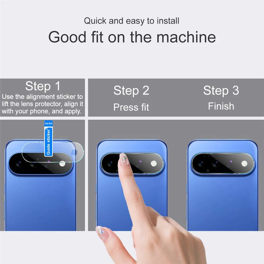 IMAK For Google Pixel 11 Pro XL Camera Lens Protector Slim Tempered Glass Full Coverage Lens Film - Transparent - 4