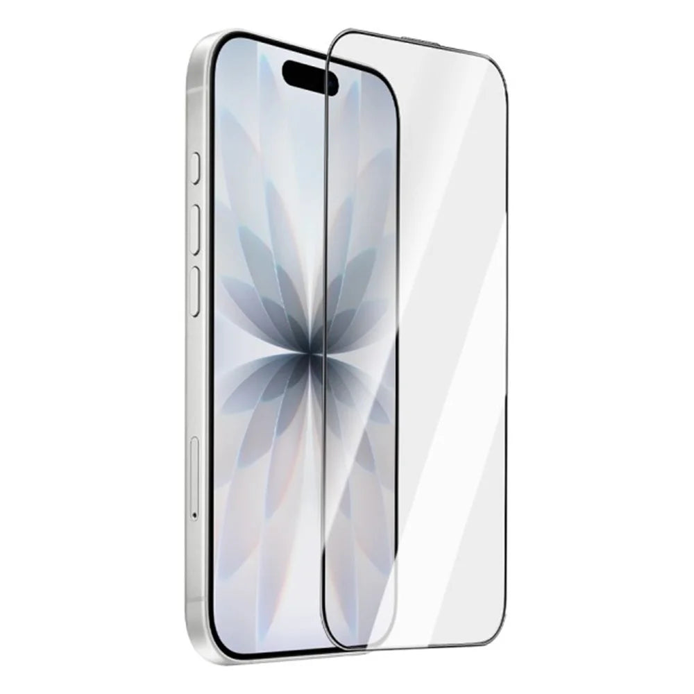 ZGA for iPhone 16 Screen Protector Anti-static High Aluminum-Silicon Glass HD Film - Transparent With Black Edge - 2