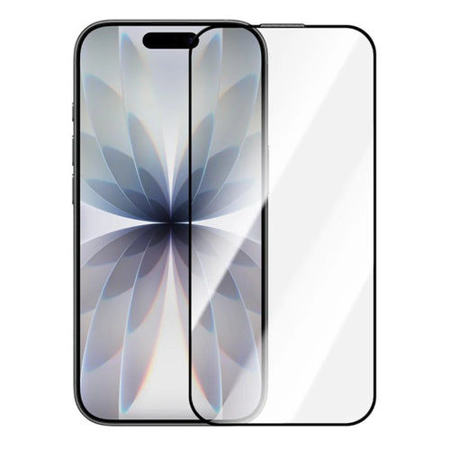 ZGA for iPhone 16 Plus Screen Protector Anti-static High Aluminum-Silicon Glass HD Film - Transparent With Black Edge - 1