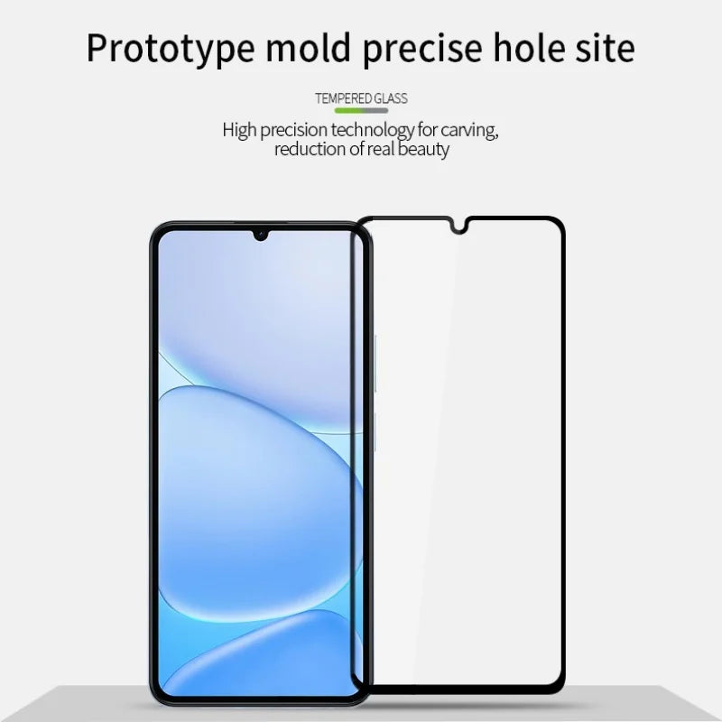 MOFI for Realme Note 80 4G Screen Protector 9H Full Glue Full Coverage High Aluminum-Silicon Glass Film - Black - 3