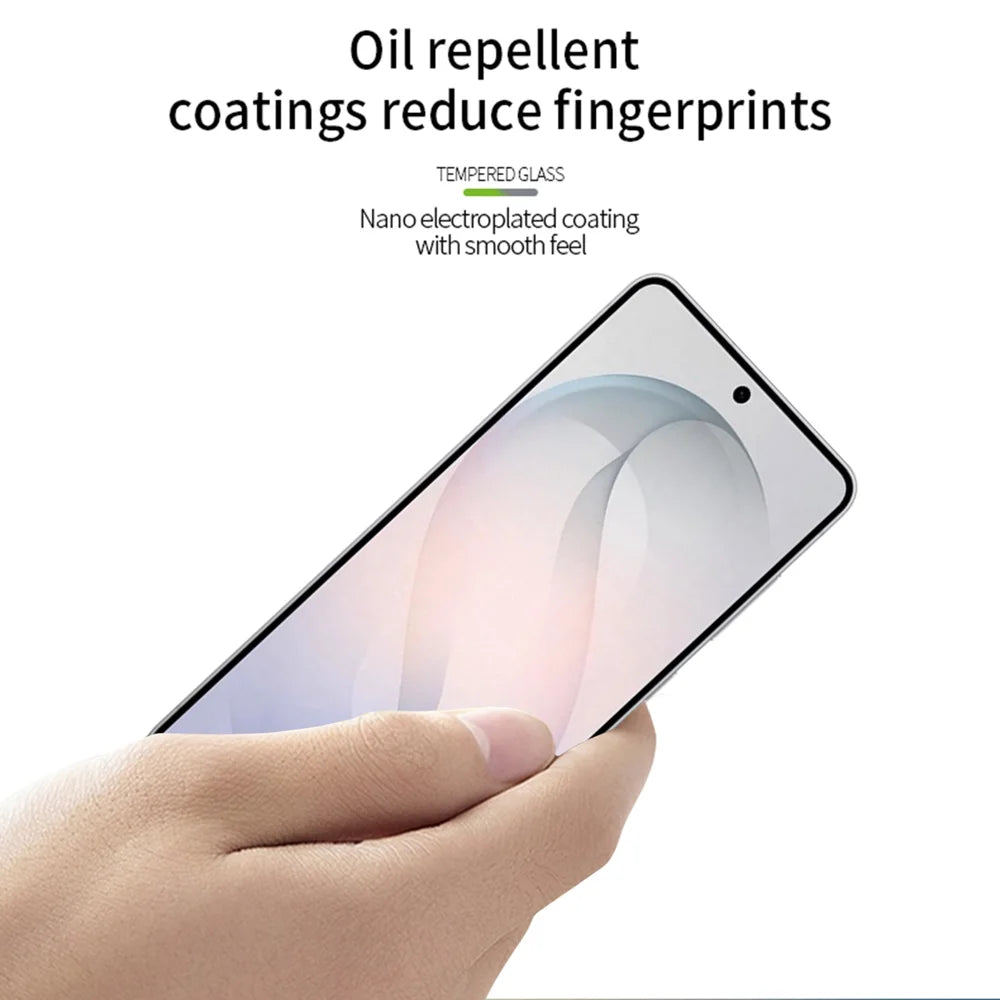 MOFI for Samsung Galaxy S26 FE Screen Protector 9H Full Glue Full Coverage High Aluminum-Silicon Glass Film - Black - 4