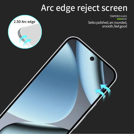 MOFI for Google Pixel 11 Pro XL Screen Protector 9H Full Glue Full Coverage High Aluminum-Silicon Glass Film - Black - 2