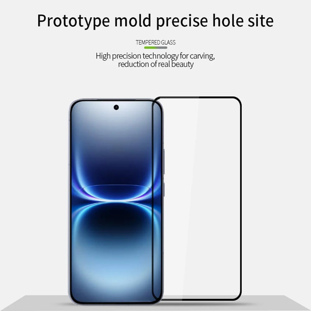 MOFI for vivo iQOO 15 Ultra 5G Screen Protector 9H Full Glue Full Coverage High Aluminum-Silicon Glass Film - Black - 3