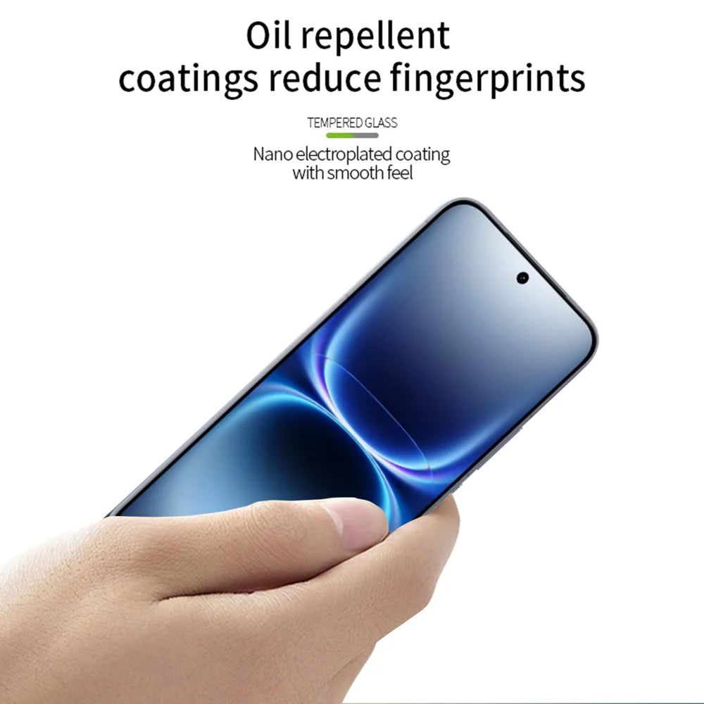 MOFI for vivo iQOO 15 Ultra 5G Screen Protector 9H Full Glue Full Coverage High Aluminum-Silicon Glass Film - Black - 4