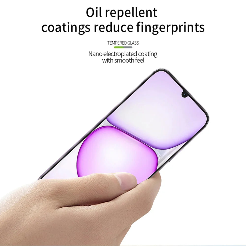 MOFI for Realme C100 4G / Realme C100 5G Screen Protector 9H Full Glue Full Coverage High Aluminum-Silicon Glass Film - Black - 4