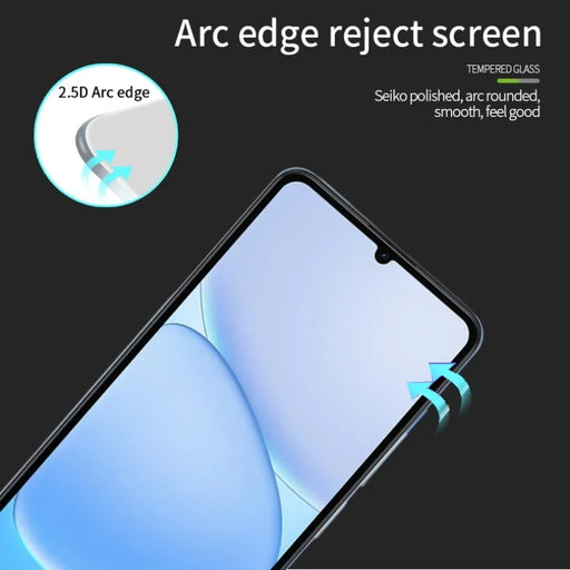 PINWUYO for Realme Note 80 4G Tempered Glass Film  JK Series-2 9H Full Glue Full Screen Protector - Black - 2