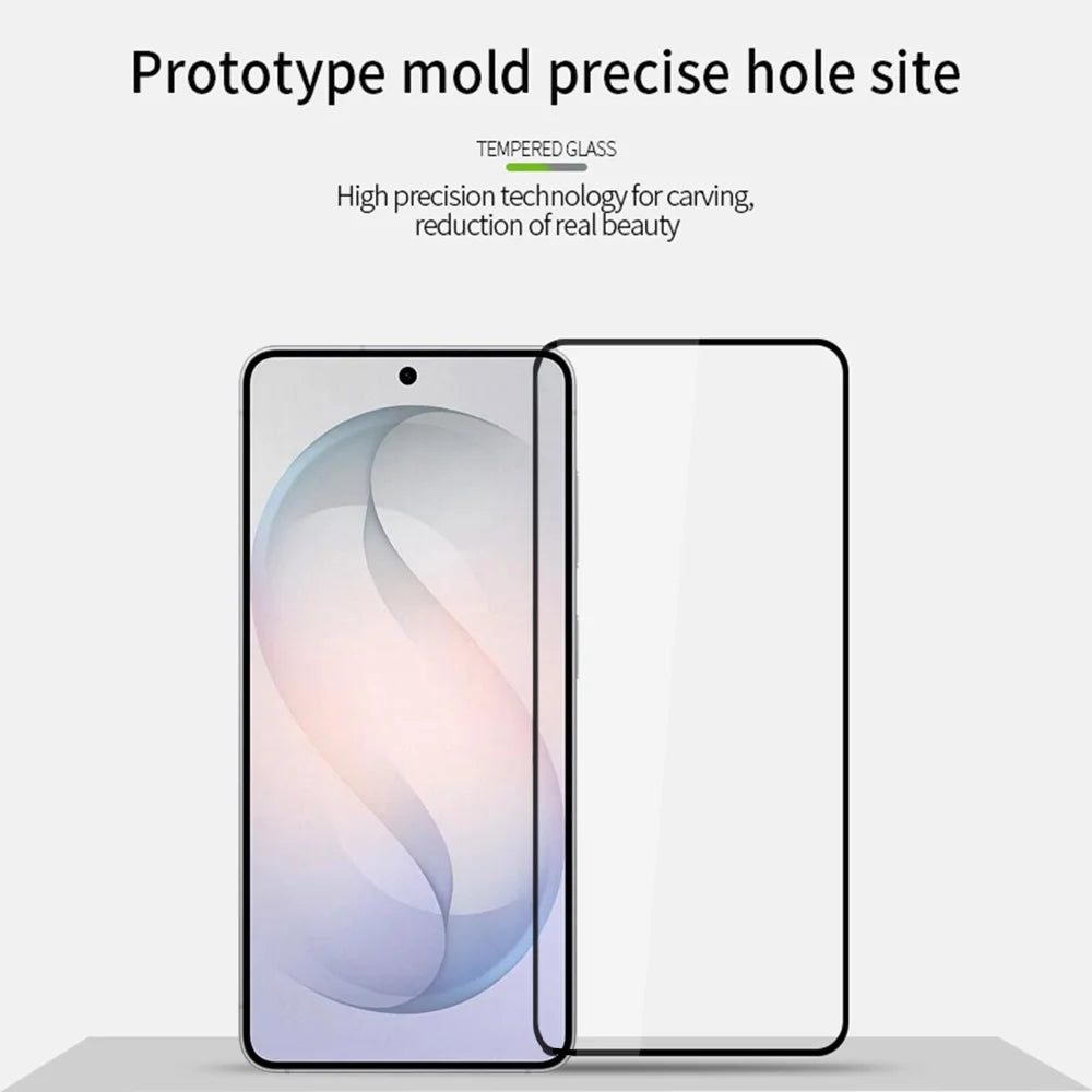 PINWUYO for Samsung Galaxy S26 FE Tempered Glass Film  JK Series-2 9H Full Glue Full Screen Protector - Black - 3