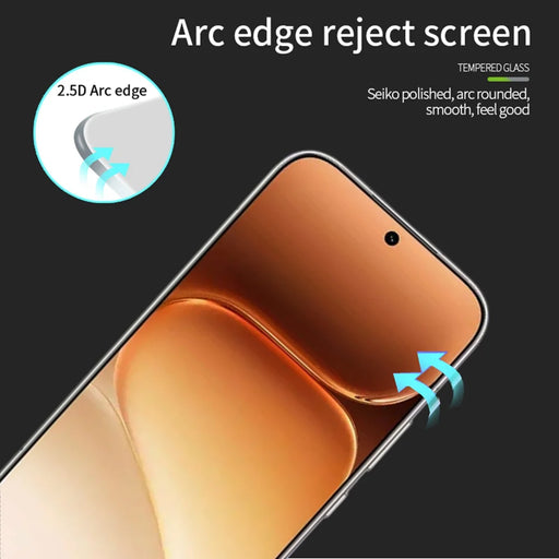 PINWUYO for Honor 600 Pro 5G / Honor 600 5G Tempered Glass Film  JK Series-2 9H Full Glue Full Screen Protector - Black - 2