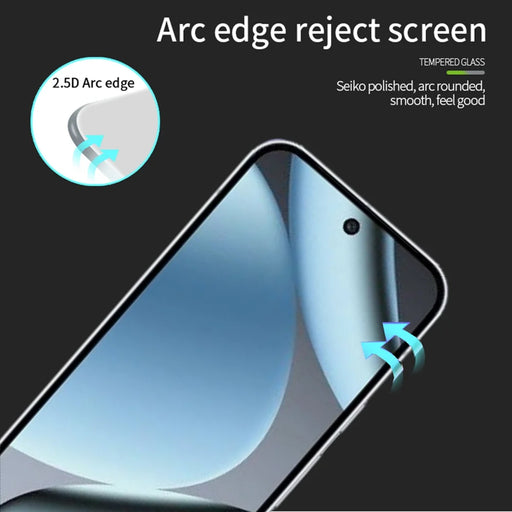 PINWUYO for Google Pixel 11 Pro XL Tempered Glass Film  JK Series-2 9H Full Glue Full Screen Protector - Black - 2