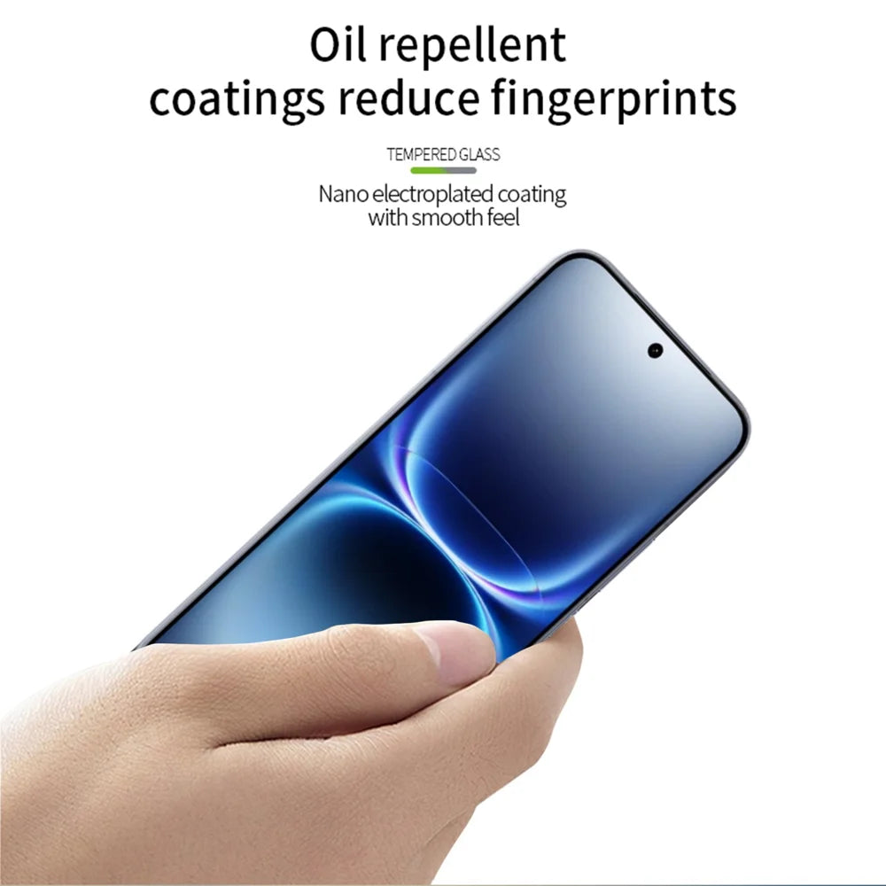 PINWUYO for vivo iQOO 15 Ultra 5G Tempered Glass Film  JK Series-2 9H Full Glue Full Screen Protector - Black - 4