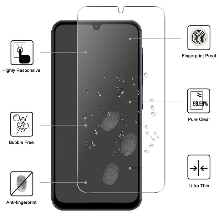 For Samsung Galaxy S26 FE Screen Protector 2.5D HD Tempered Glass Film (Not Complete Coverage) - Transparent - 2