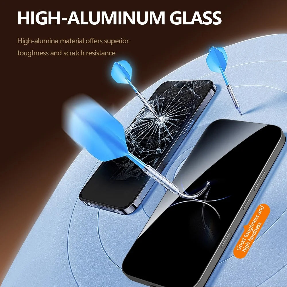 LEREACH Privacy Screen Protector For Honor 600 5G / 600 Pro 5G / 500 Pro 5G , 28° Anti-spy Full Cover Tempered Glass Film - Black - 5