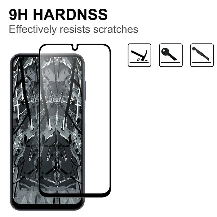 For Samsung Galaxy S26 FE AGC Tempered Glass with Black Edge Full Glue Full Coverage Screen Protector - 3