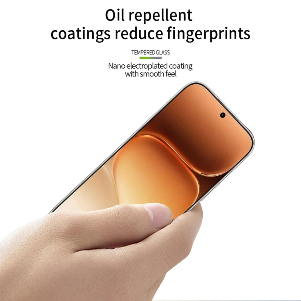 MOFI for Honor 600 Pro 5G / Honor 600 5G Screen Protector  9H 3D Curved Full Glue Full Coverage Tempered Glass Film - Black - 4