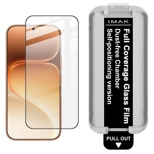 IMAK For Honor 600 5G / 600 Pro 5G Tempered Glass Full Screen Protector Full Glue Film with Dust-free Installation Tool - Black - 1