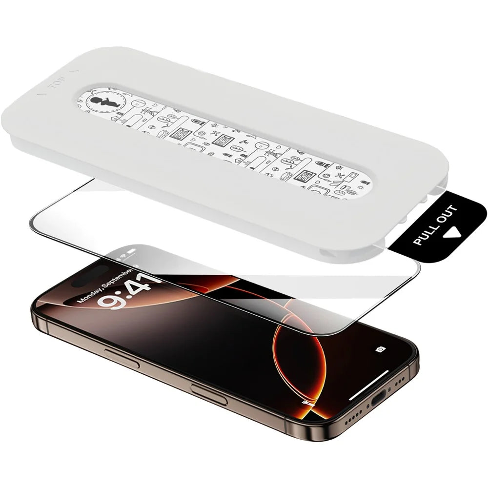 IMAK 3Pcs For vivo iQOO 15T 5G Tempered Glass Full Screen Protector Full Glue Film with Dust-free Installation Tool - Black - 3