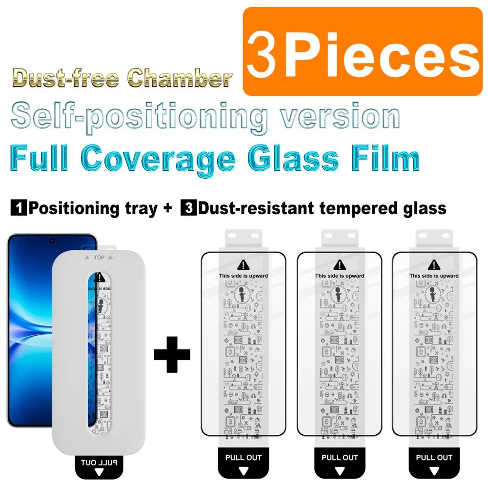 IMAK 3Pcs For vivo iQOO 15T 5G Tempered Glass Full Screen Protector Full Glue Film with Dust-free Installation Tool - Black - 4