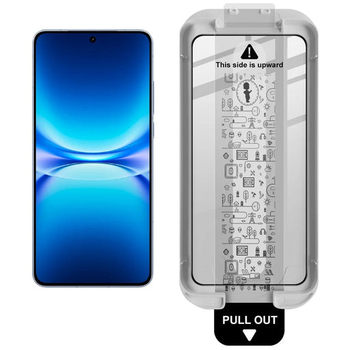 IMAK For vivo iQOO 15T 5G Tempered Glass Full Screen Protector Full Glue Film with Dust-free Installation Tool - Black - 2