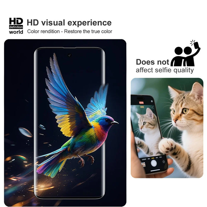 IMAK For Infinix Note Edge 5G Full Screen Protector 3D Curved Edge Side Glue Tempered Glass Film (Fingerprint Unlock) - Black - 4