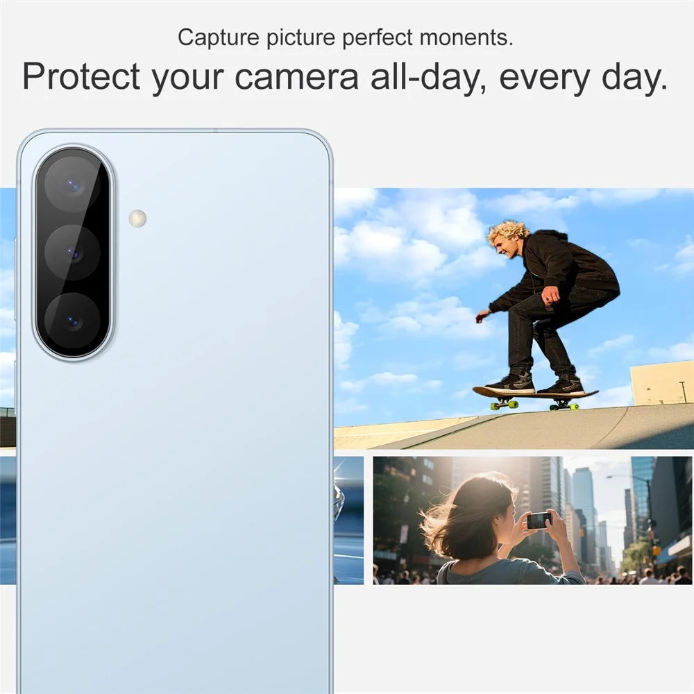 IMAK For Samsung Galaxy S26 FE Camera Lens Protector Tempered Glass HD Clear Full Cover Lens Film - Black - 5