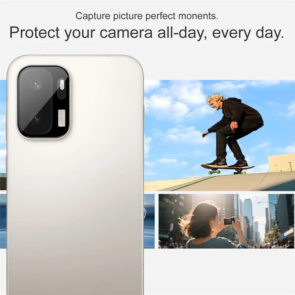 IMAK For OnePlus Ace 6 Ultra 5G Camera Lens Protector Tempered Glass HD Clear Full Cover Lens Film - Black - 5
