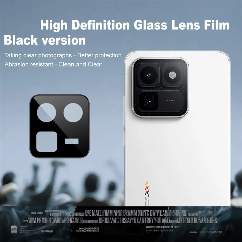 IMAK For vivo iQOO 15T 5G Camera Lens Protector Tempered Glass HD Clear Full Cover Lens Film - Black - 2