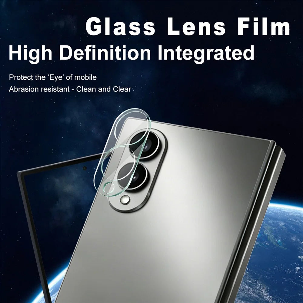 IMAK For Samsung Galaxy Z Fold8 Tempered Glass Full Cover Camera Lens Protector + Acrylic Lens Cap - Transparent - 2