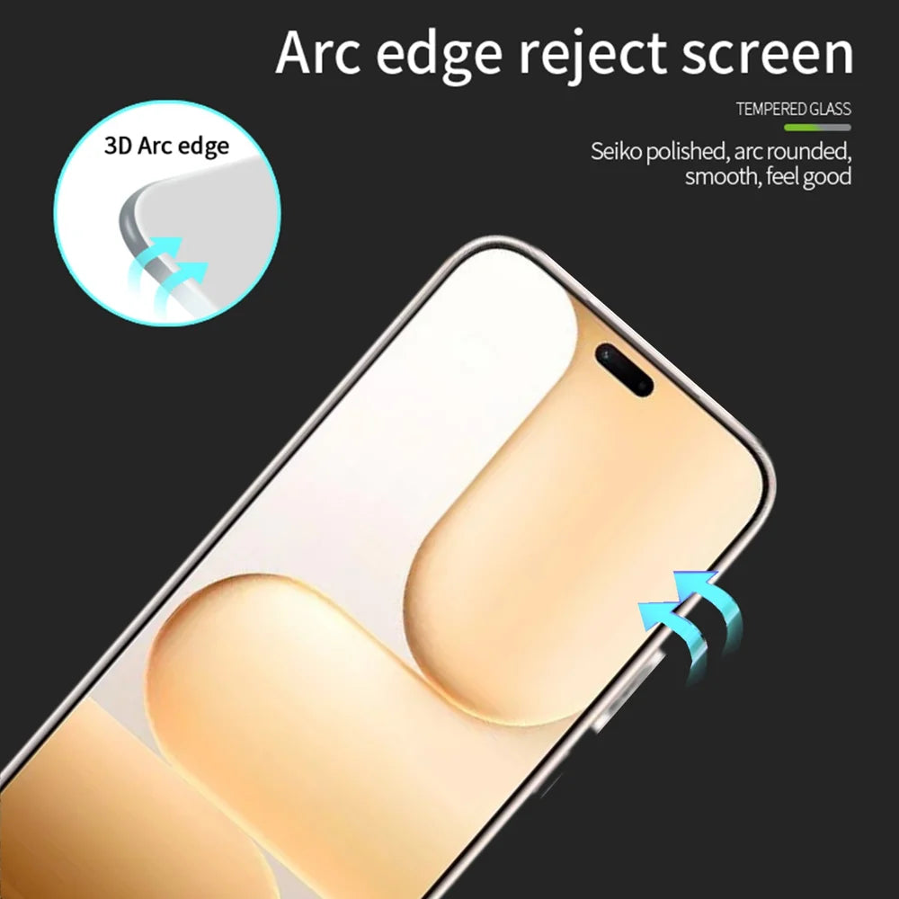 PINWUYO for Honor 600e 5G Tempered Glass Film  Explosion-proof 9H 3D Full Glue Full Screen Protector - Black - 2