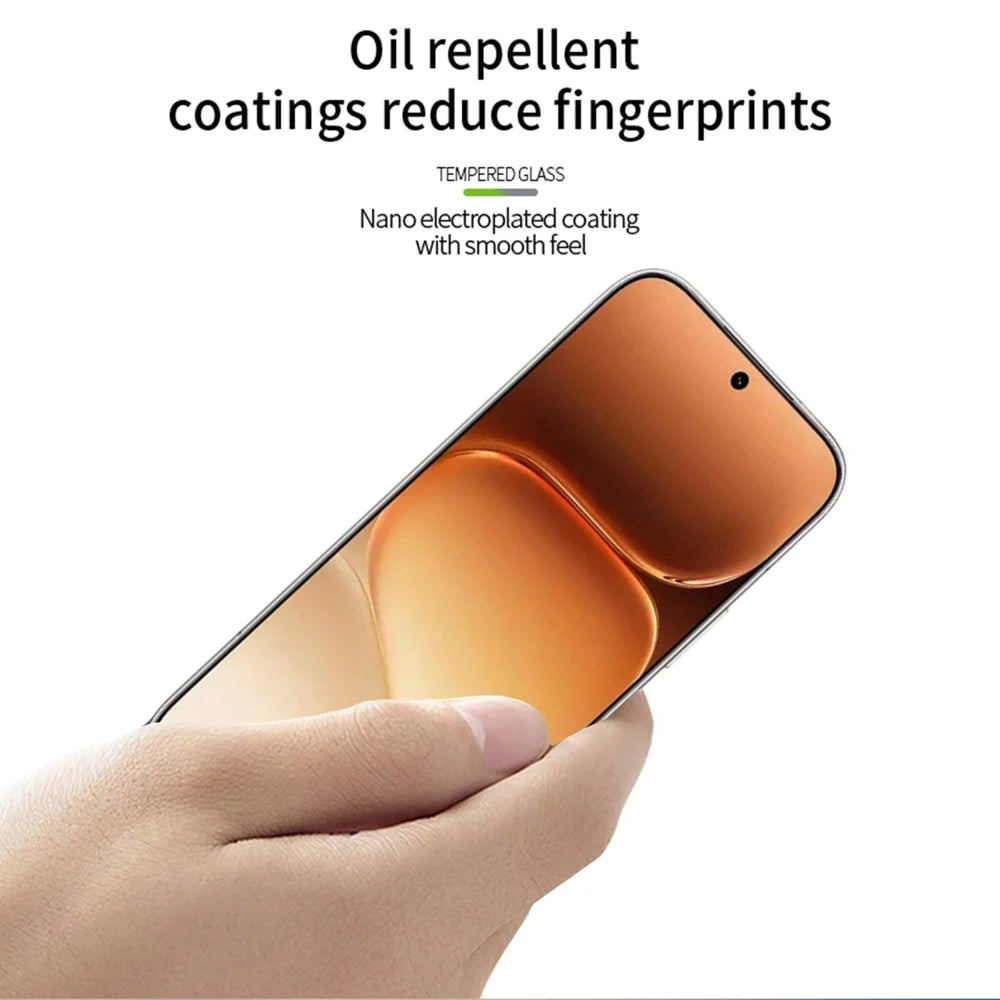 PINWUYO for Honor 600 Pro 5G / Honor 600 5G Tempered Glass Film  Explosion-proof 9H 3D Full Glue Full Screen Protector - Black - 4