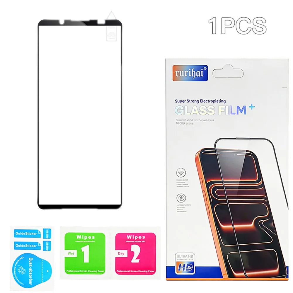 RURIHAI For Sony Xperia 1 VIII Screen Protector High Aluminum-Silicon Glass Phone Screen Film - 7