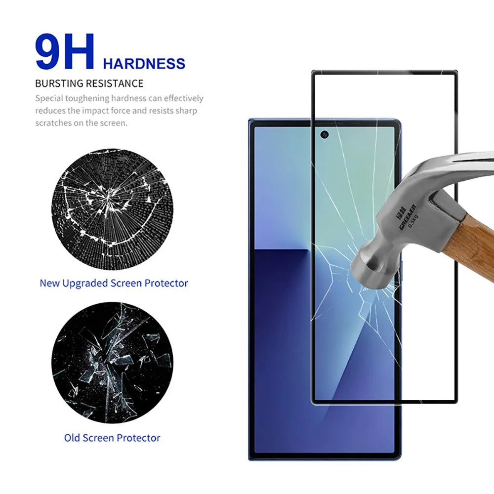 RURIHAI 10Pcs For Samsung Galaxy Z Fold8 Ultra High Aluminium-Silicon Glass Film Full Glue 0.26mm 2.5D Full Screen Protector - 3
