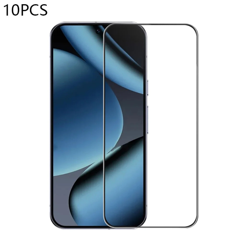 RURIHAI 10Pcs For Google Pixel 11  /  11 Pro Full Glue Screen Protector High Aluminium Silicon Glass Film, Ultrasonic Fingerprint Unlock - 1