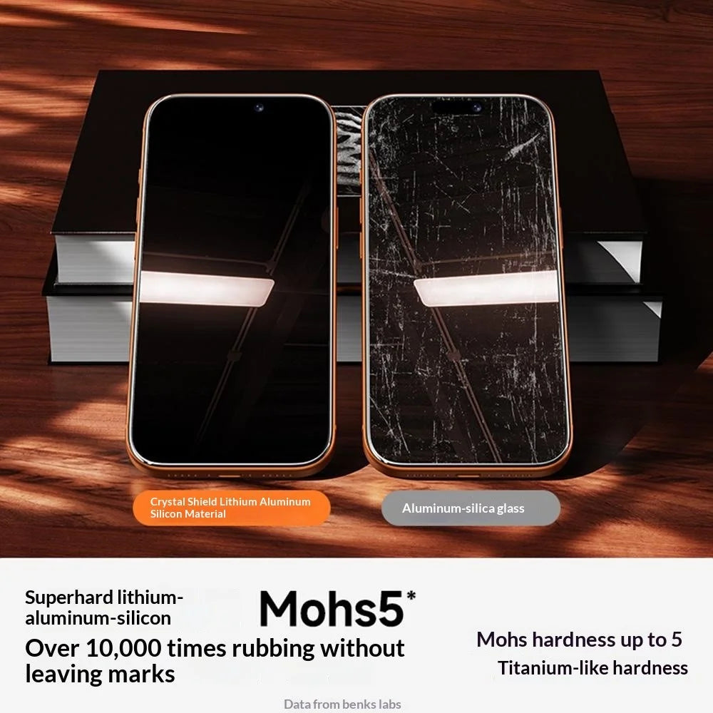 BENKS for iPhone 17 Pro Screen Protector Anti-Scratch Lithium Aluminium-silicon Glass Eye-Friendly HD Film - 7