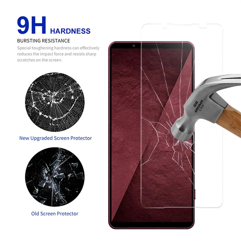 RURIHAI For Sony Xperia 1 VIII Screen Protector 0.26mm 2.5D Full Glue High Aluminium Silicon Glass Film (NOT Complete Covering) - 3