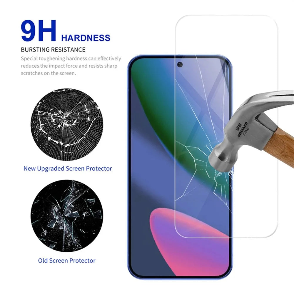 RURIHAI 10Pcs for Google Pixel 11 Pro XL Screen Protector 0.18mm 2.5D Medium Aluminum Glass Ultra Clear Film - 3