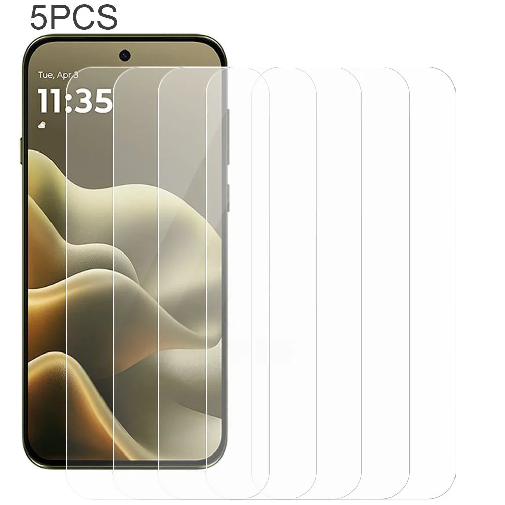 5Pcs For Motorola Edge (2026) Front Screen Protector 0.3mm 2.5D Tempered Glass Film, Not Full Covering - Transparent - 1