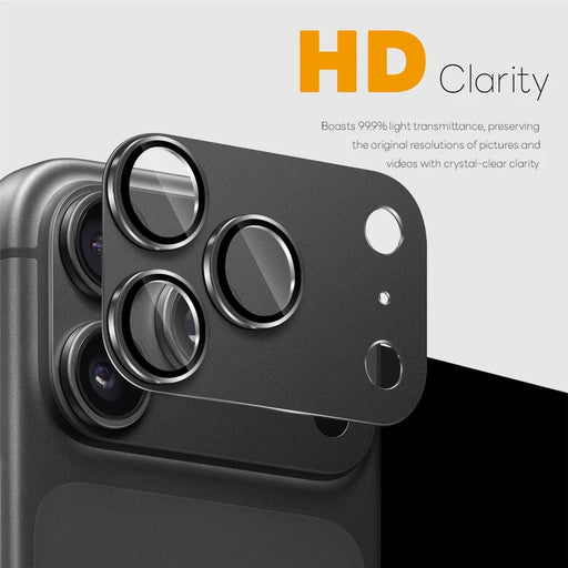NORTHJO For iPhone 18 Pro Max Camera Lens Protector Matte Integrated Metal Tempered Glass Lens Film (Complete Covering) - Grey - 2