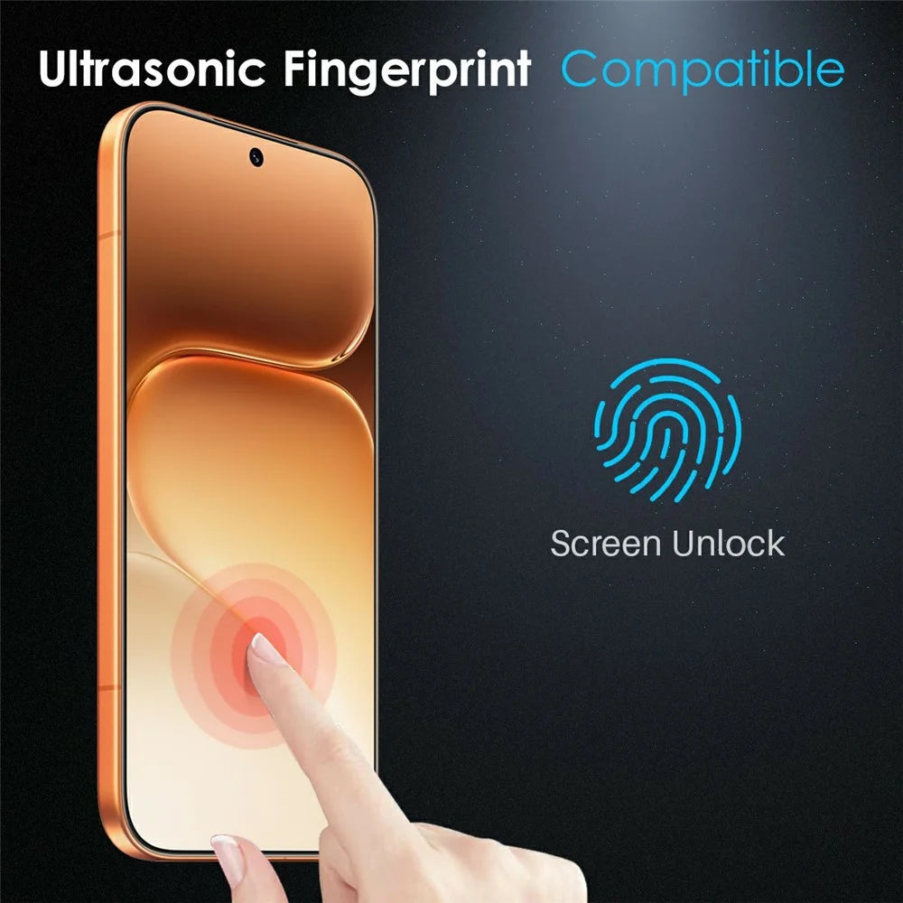 NORTHJO A++ For Honor 600 5G Screen Protector Tempered Glass 0.15mm 2.5D Film (Support Fingerprint Unlock) - Transparent - 4