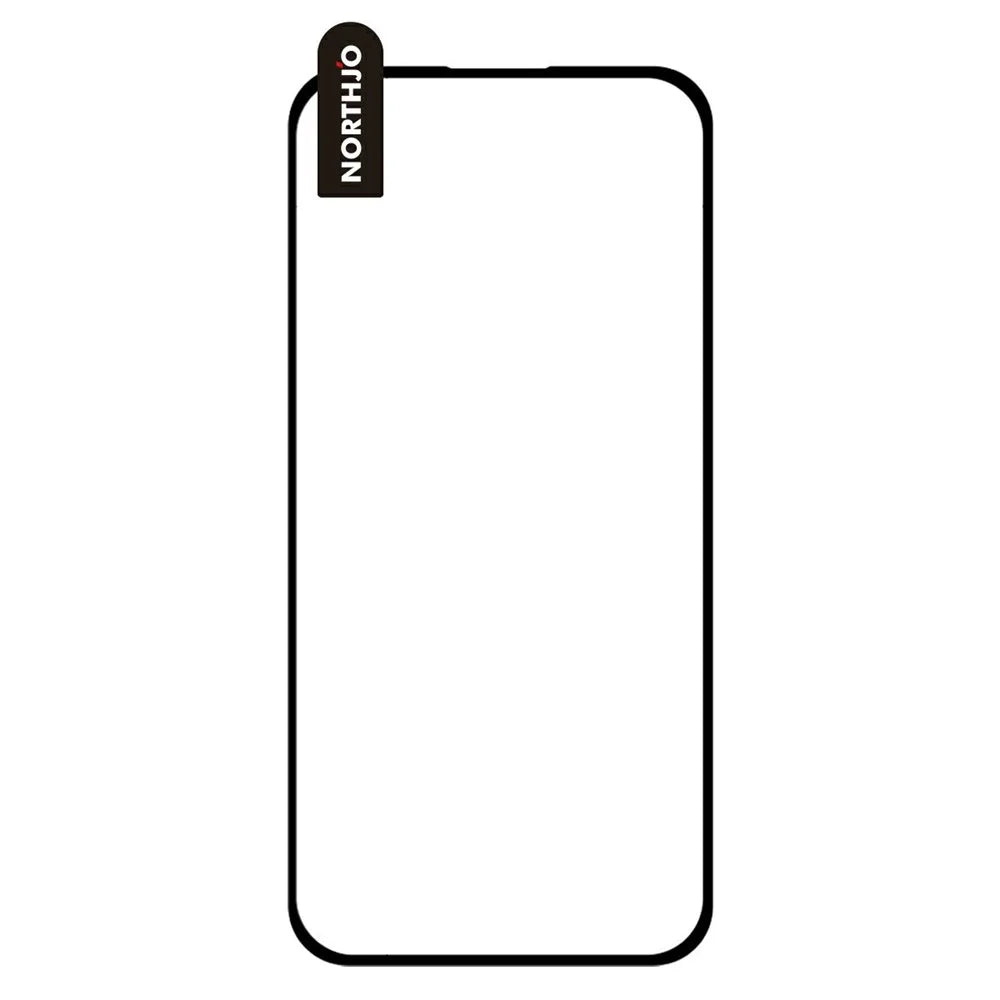 NORTHJO A++ For Honor 600 Pro 5G Screen Protector Silk Printing High Aluminum-Silicon Glass Film Support Fingerprint Unlock - Black - 3