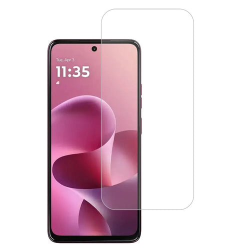 For Motorola Moto G37 5G  /  G47 5G Screen Protector 2.5D High Aluminium-Silicon Glass Film Electroplated Coating (Not Complete Covering) - Transparent - 1