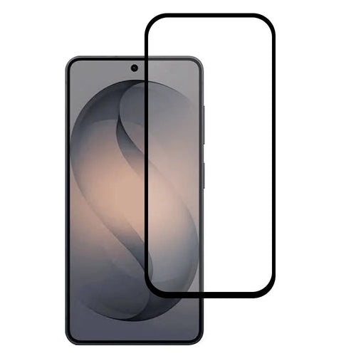 For Samsung Galaxy S26 FE Full Screen Protector Silk Printing Full Glue HD Clear Screen Film - Black - 1