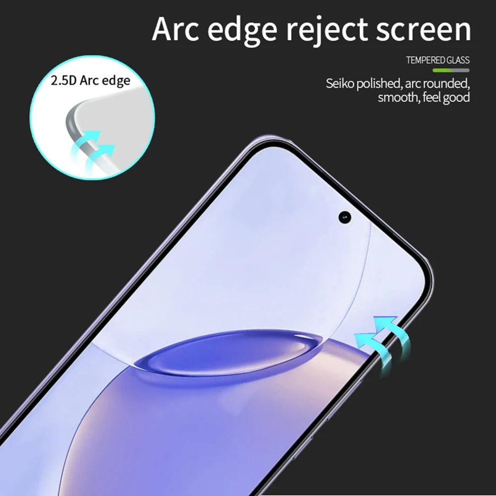 PINWUYO for Realme 16 Pro 5G Tempered Glass Film  JK Series-2 9H Full Glue Full Screen Protector - Black - 2