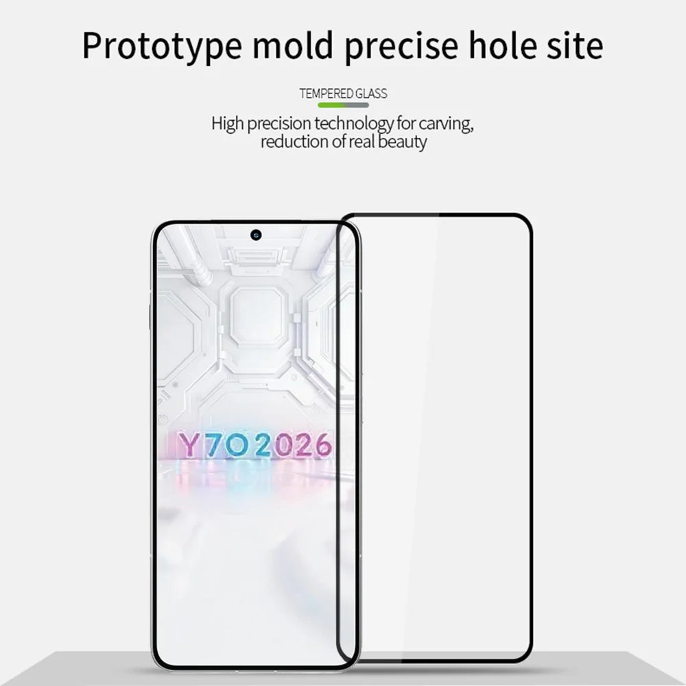 PINWUYO for Lenovo Legion Y70 (2026) Tempered Glass Film  JK Series-2 9H Full Glue Full Screen Protector - Black - 3