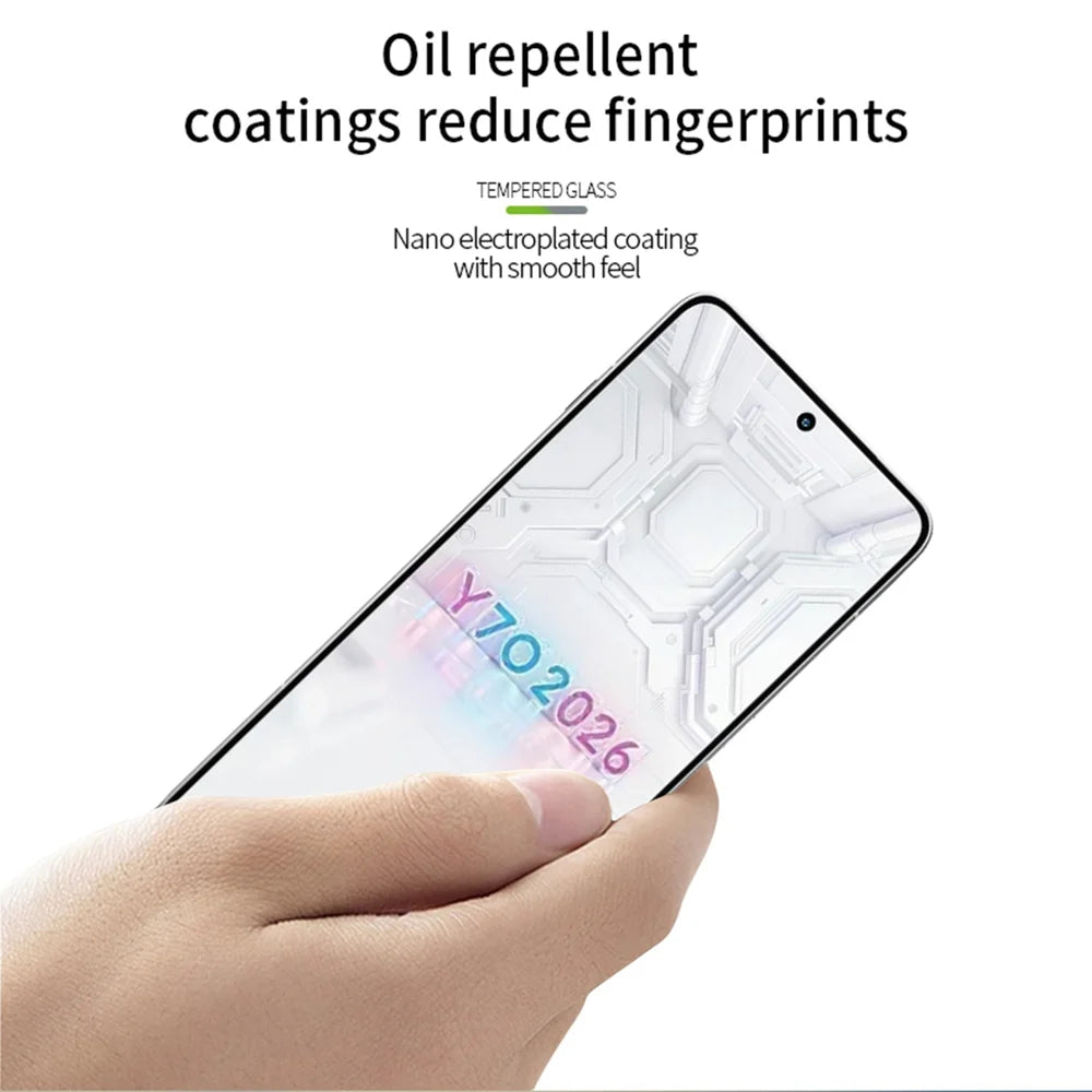 PINWUYO for Lenovo Legion Y70 (2026) Tempered Glass Film  JK Series-2 9H Full Glue Full Screen Protector - Black - 4
