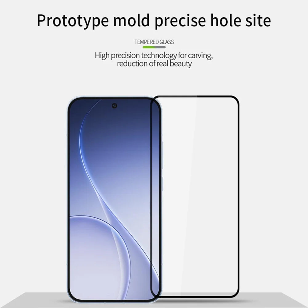 MOFI for Oppo Reno15 Pro Mini 5G Screen Protector 9H Full Glue Full Coverage High Aluminum-Silicon Glass Film - Black - 3