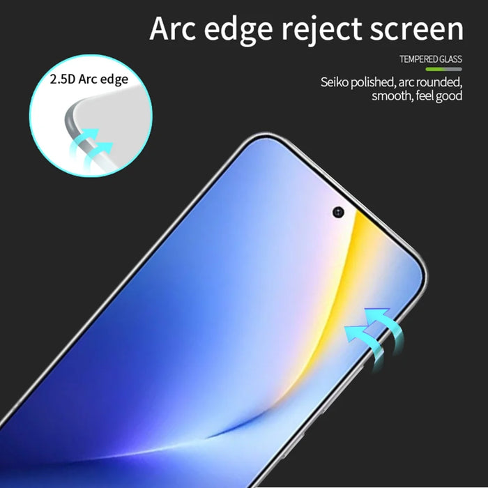 MOFI for Honor Win Turbo 5G Screen Protector 9H Full Glue Full Coverage High Aluminum-Silicon Glass Film - Black - 2