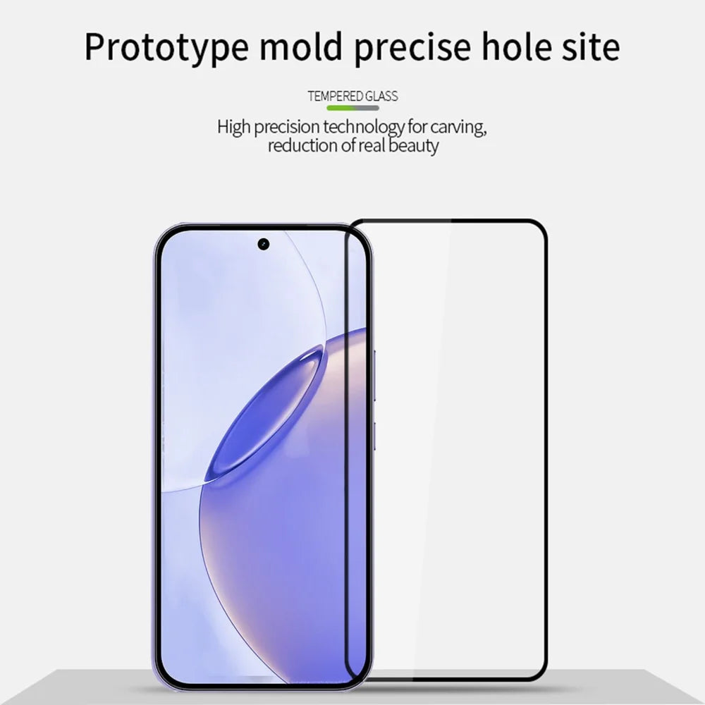 MOFI for Realme 16 Pro 5G Screen Protector 9H Full Glue Full Coverage High Aluminum-Silicon Glass Film - Black - 3