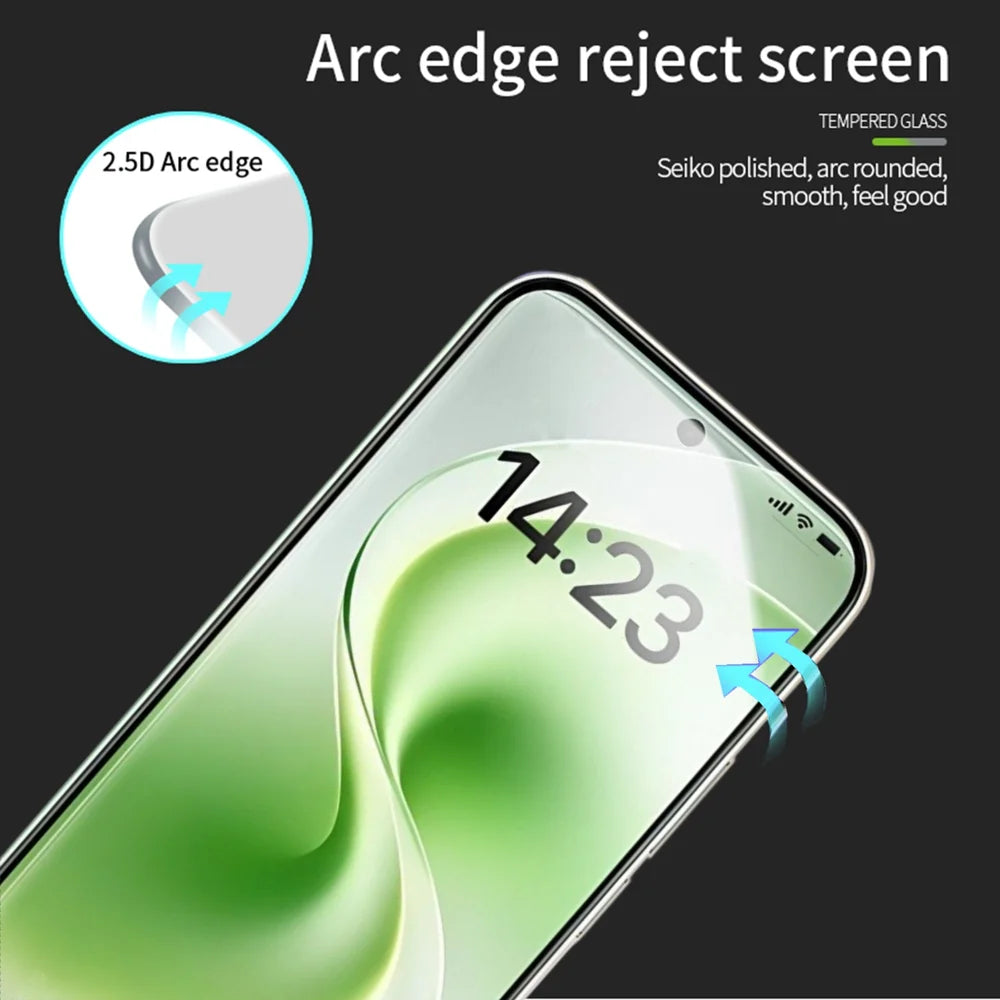 MOFI for vivo S60 5G Screen Protector 9H Full Glue Full Coverage High Aluminum-Silicon Glass Film - Black - 2