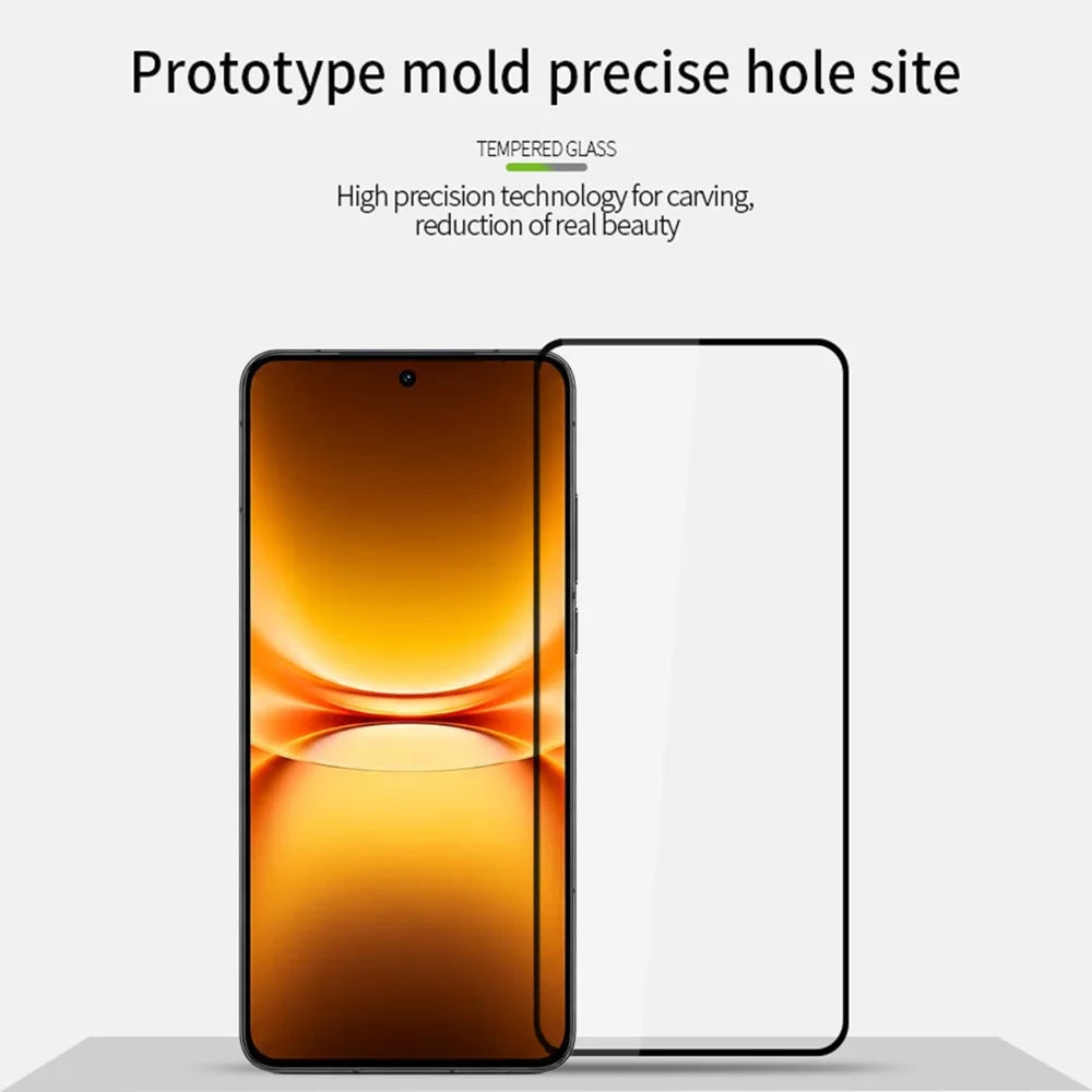 MOFI for vivo iQOO 15T 5G Screen Protector 9H Full Glue Full Coverage High Aluminum-Silicon Glass Film - Black - 3