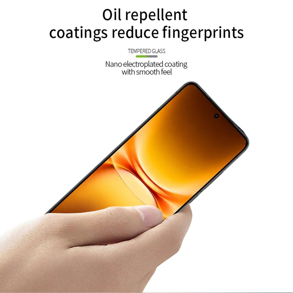 MOFI for vivo iQOO 15T 5G Screen Protector 9H Full Glue Full Coverage High Aluminum-Silicon Glass Film - Black - 4